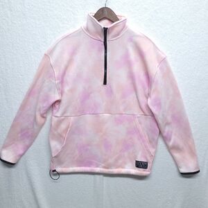 PINK Victoria's Secret Pink 1/4 Zip Pullover Athleisure Top Small Loungewear